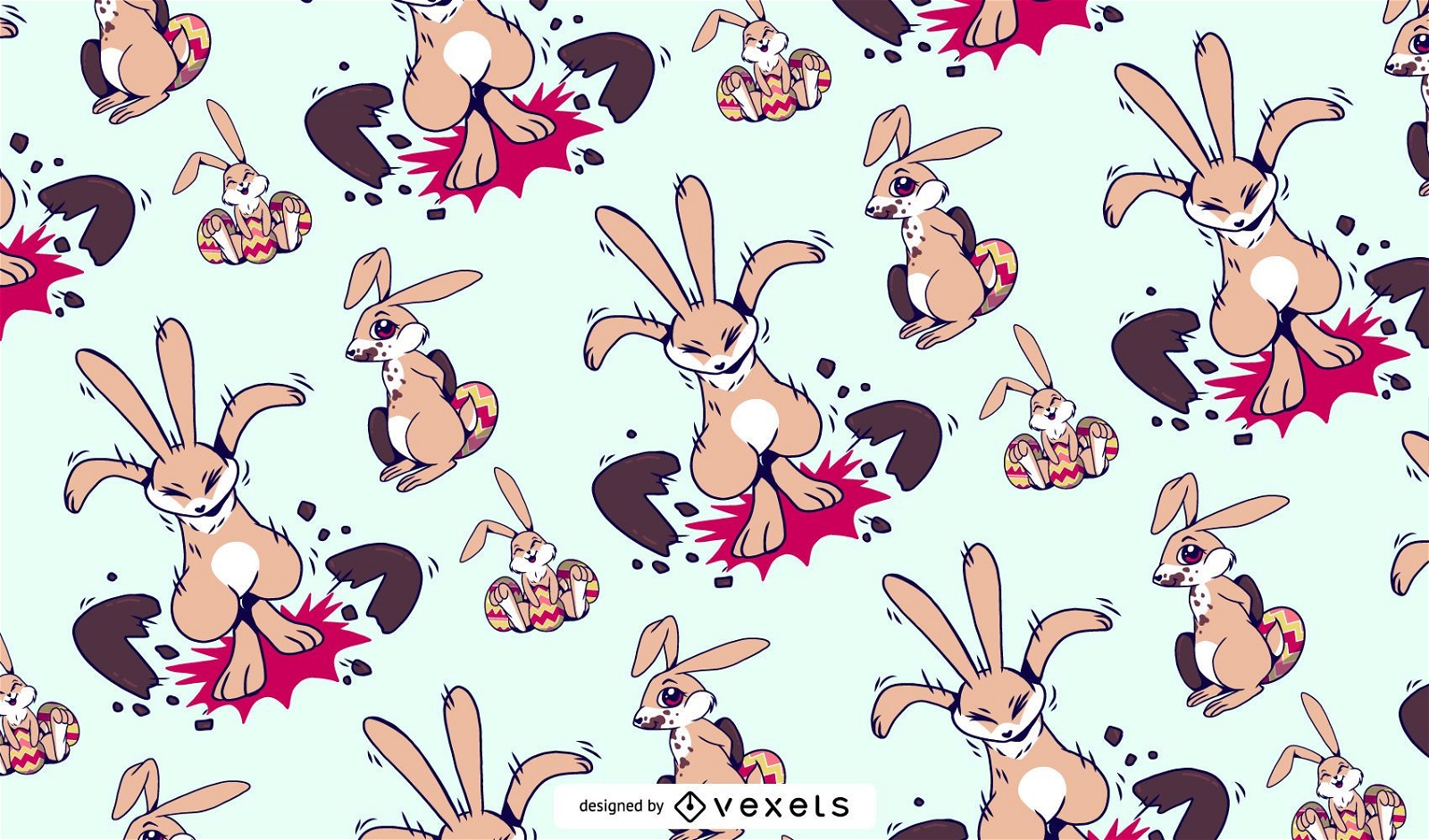 Seamless Easter Bunny Pattern
