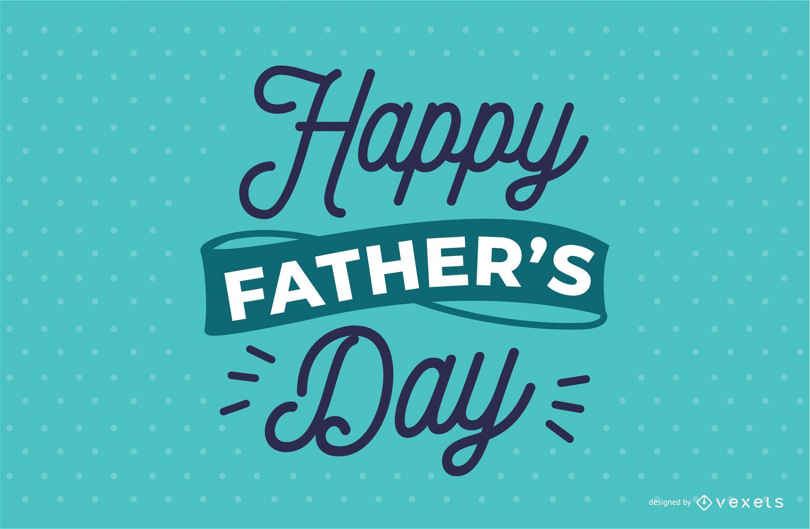 Father's Day Lettering Design 