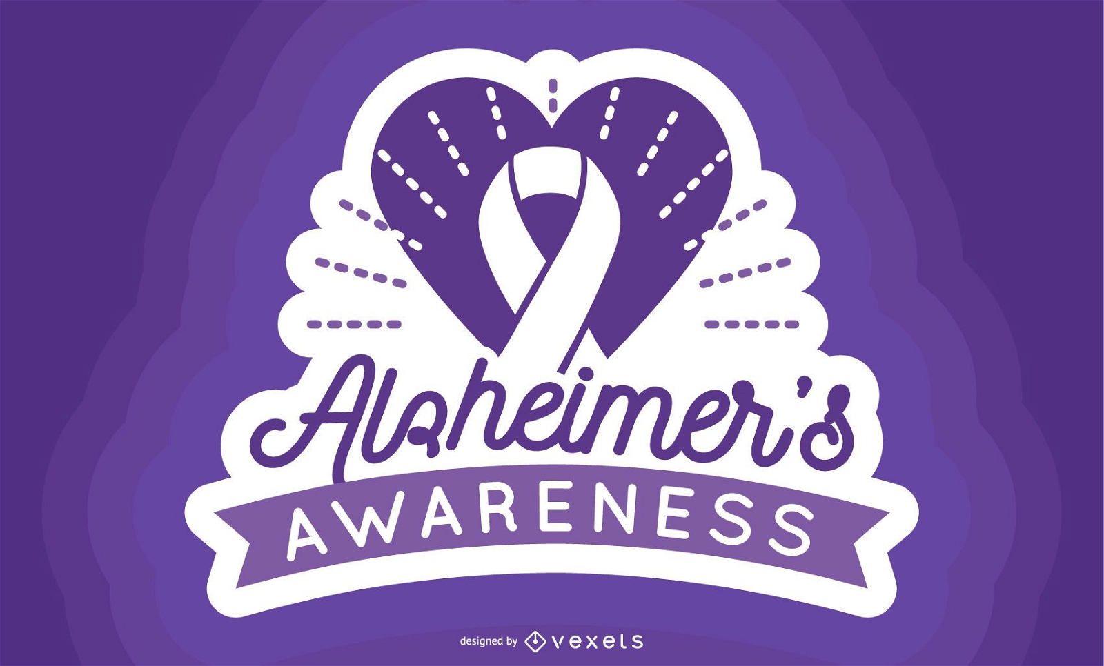 Etiqueta de conciencia de Alzheimer
