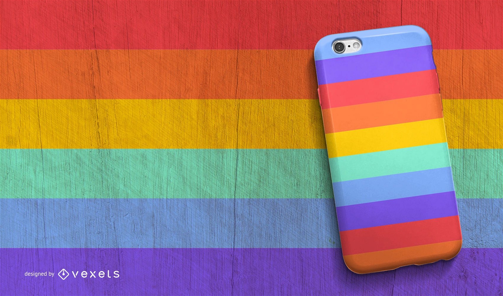Rainbow phone case design