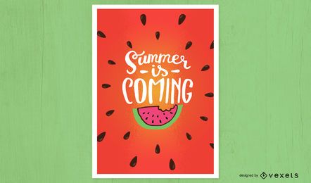Se acerca el verano diseño de carteles.