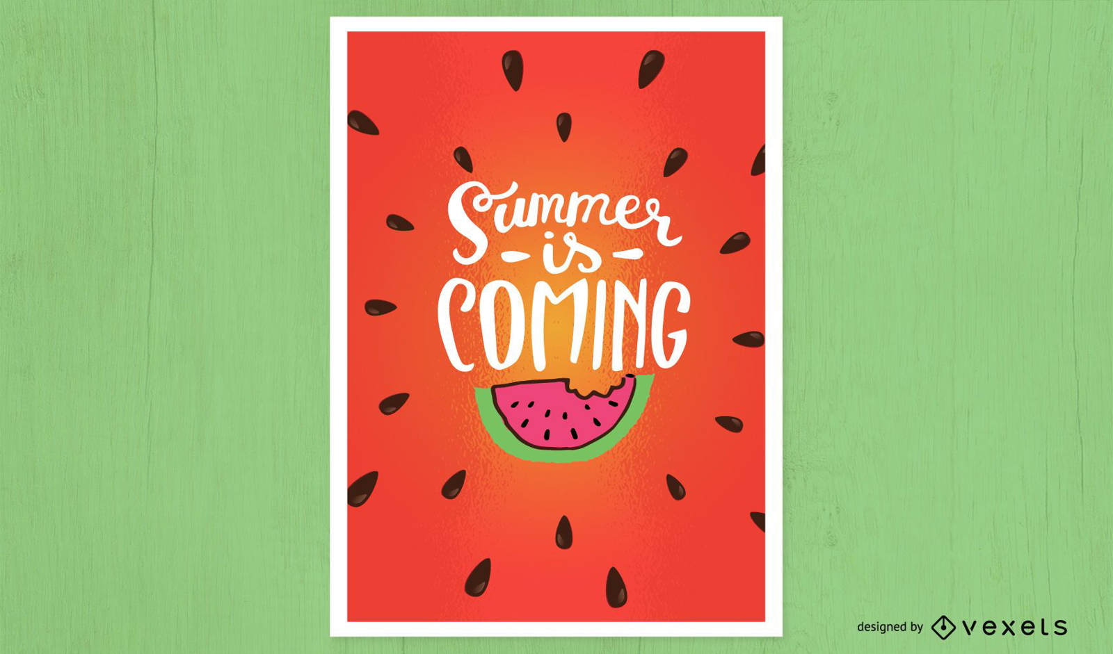 Se acerca el verano diseño de carteles.