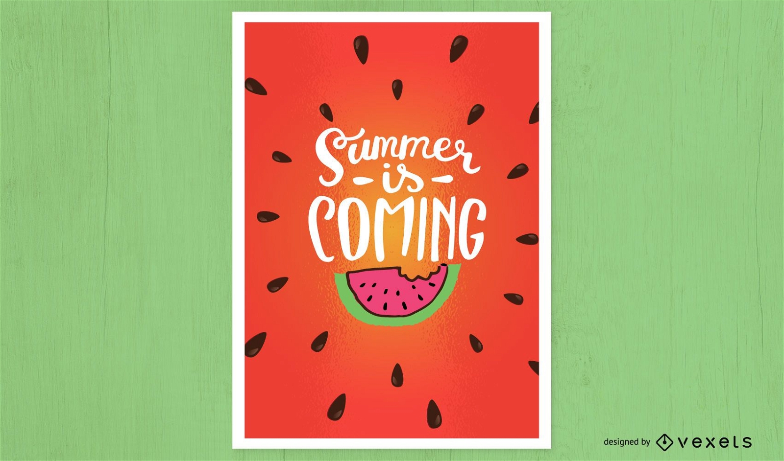 Summer is coming poster design