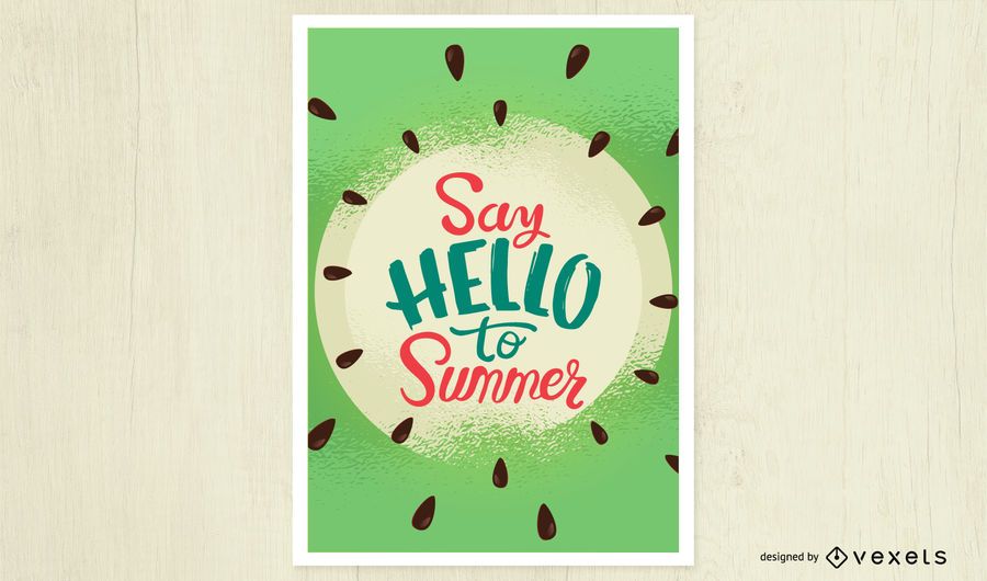 Say hello to summer poster Say hello to summer poster