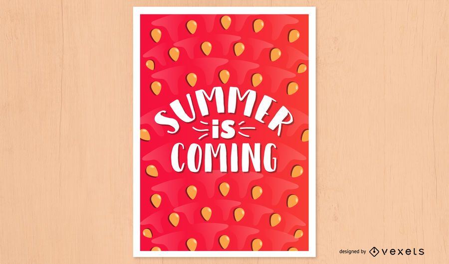 Summer coming watermelon poster design Summer coming watermelon poster design