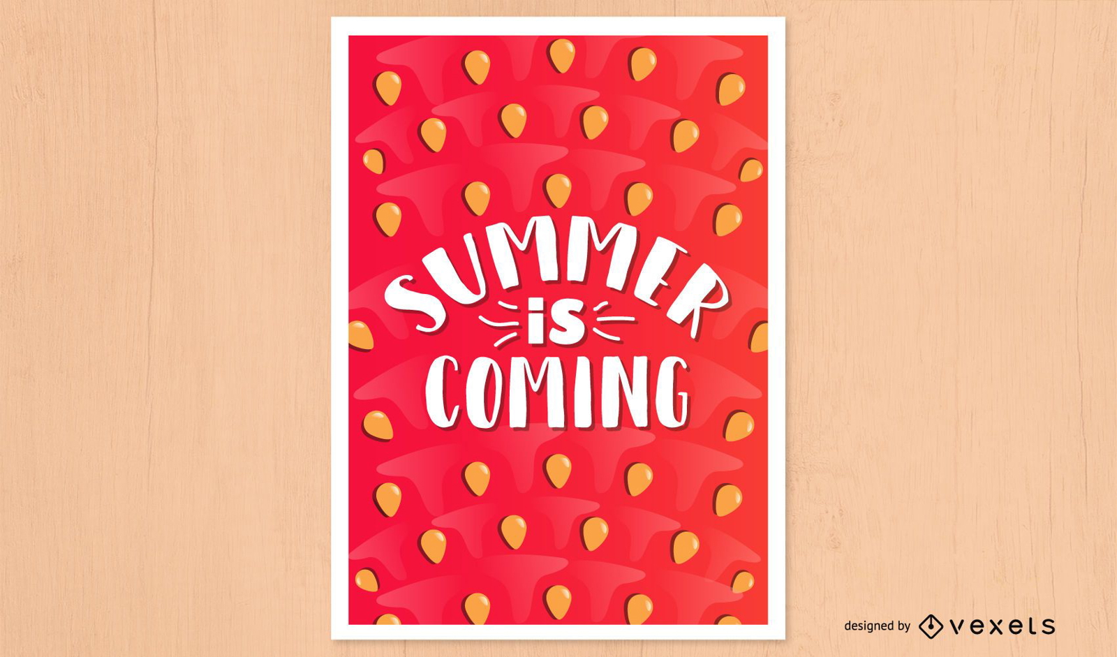 Der kommende Wassermelonenplakatentwurf des Sommers