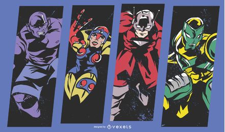 Superhero comic illustration Superhero comic illustration