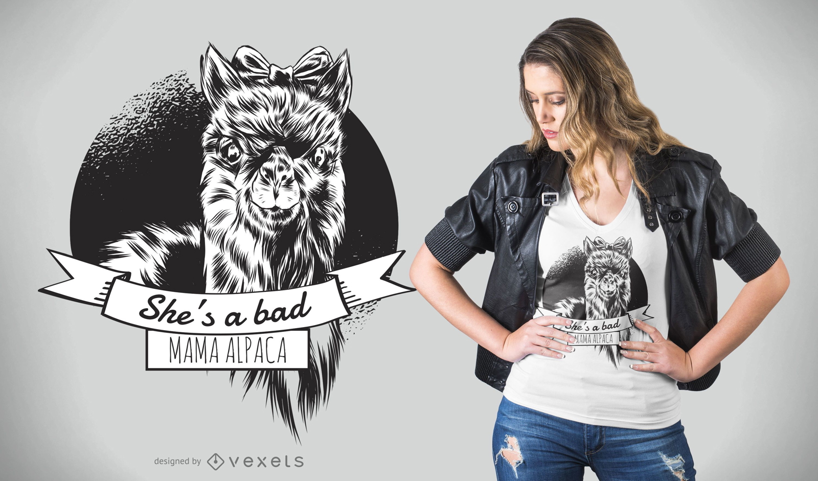 Design de camisetas Alpaca Mom