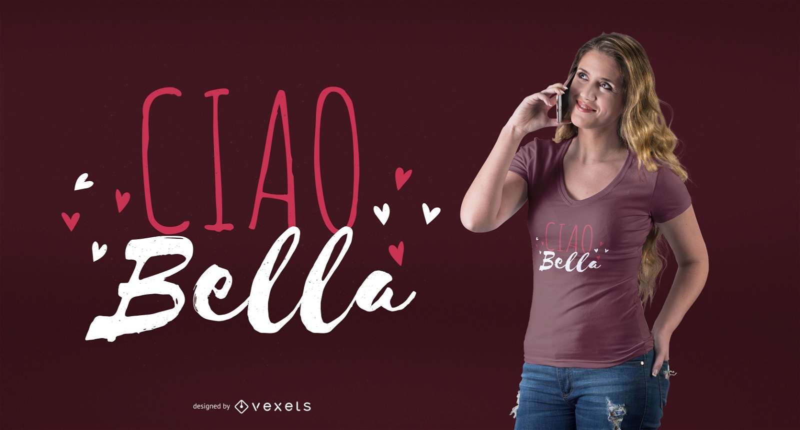 Design de camisetas Ciao Bella