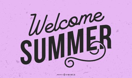 Welcome summer graphic title Welcome summer graphic title