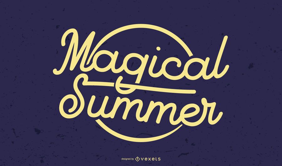 Magical summer graphic title Magical summer graphic title