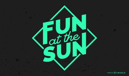 Fun at the Sun Lettering Design Fun at the Sun Lettering Design