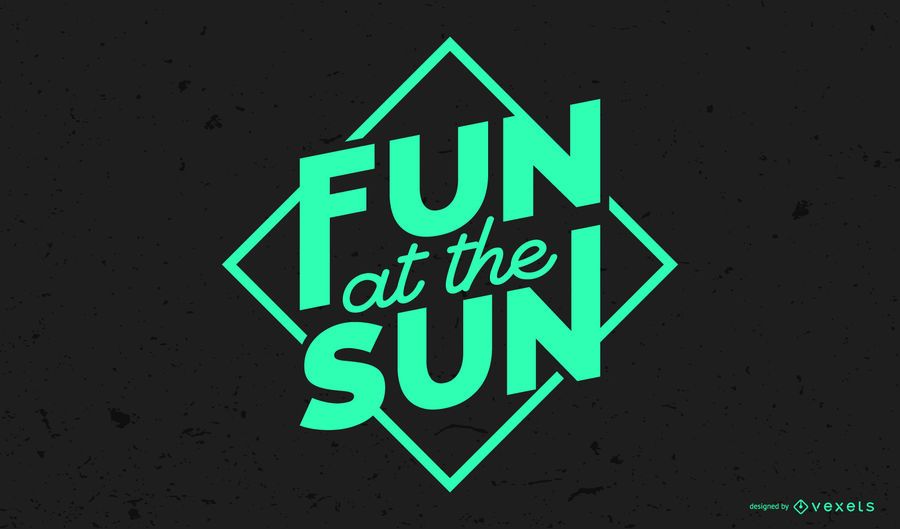 Fun at the Sun Lettering Design Fun at the Sun Lettering Design