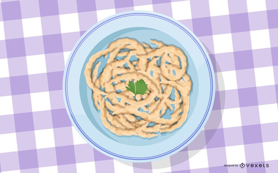 Baden Wurttemberg Spaetzle Illustration Baden Wurttemberg Spaetzle Illustration
