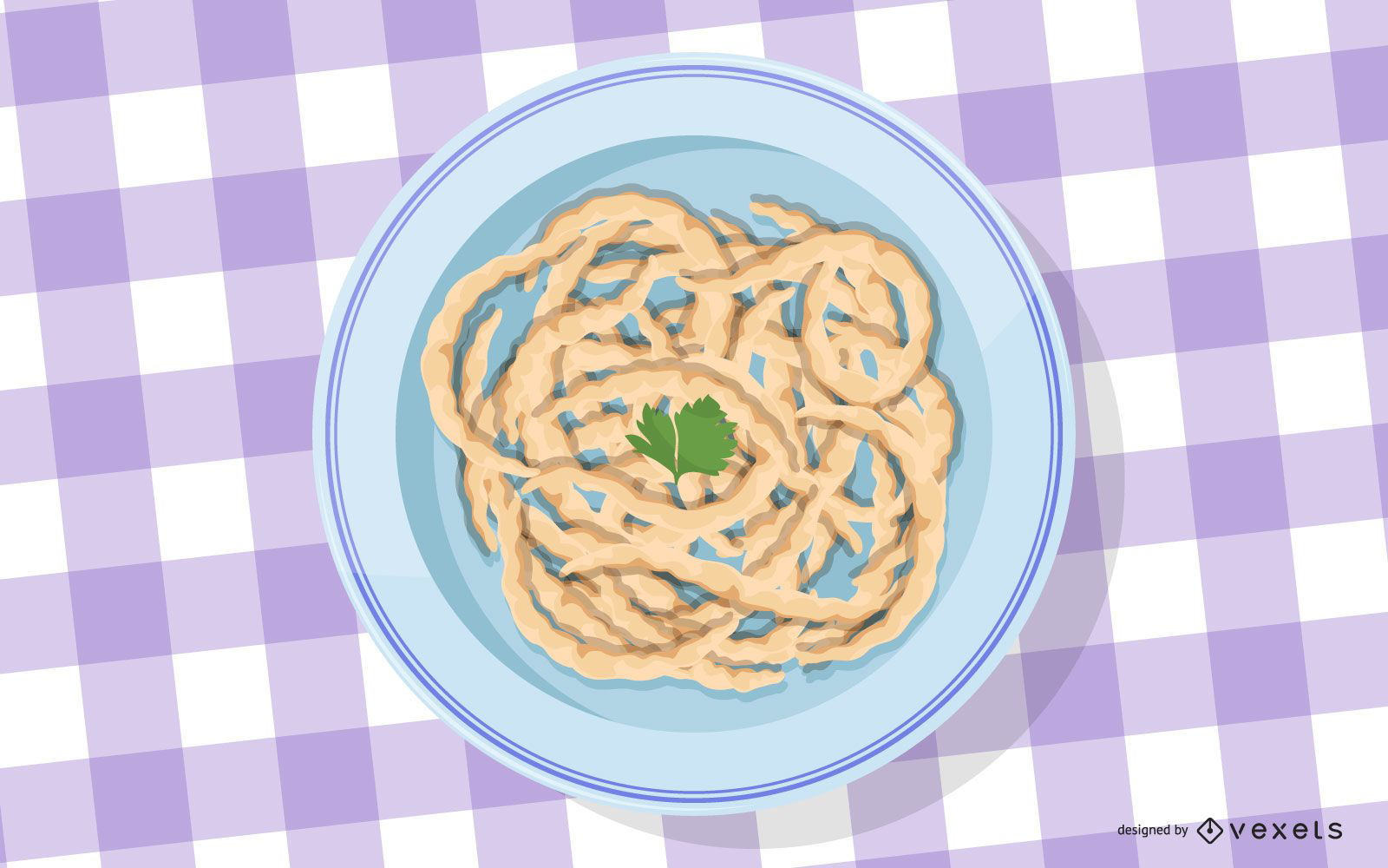 Baden Württemberg Spätzle Illustration