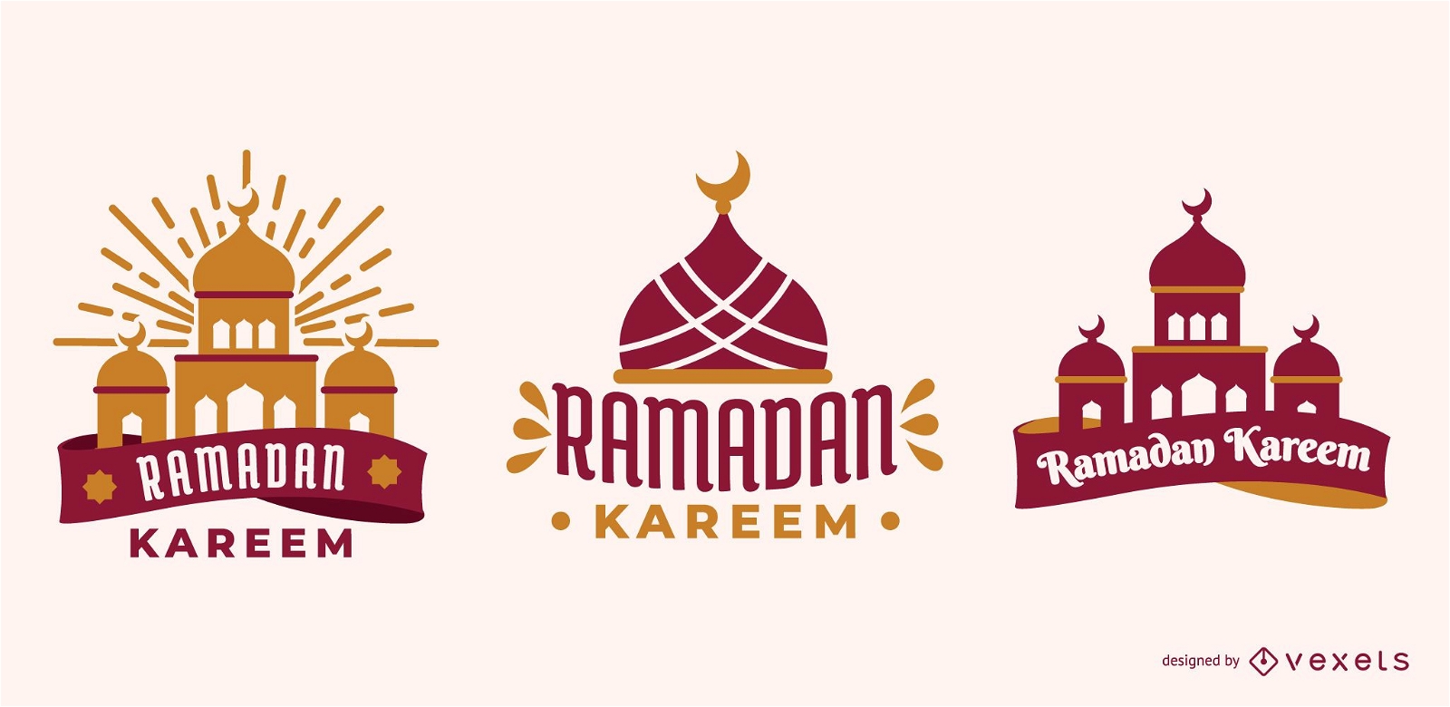 Ramadan Kareem Vektor Set