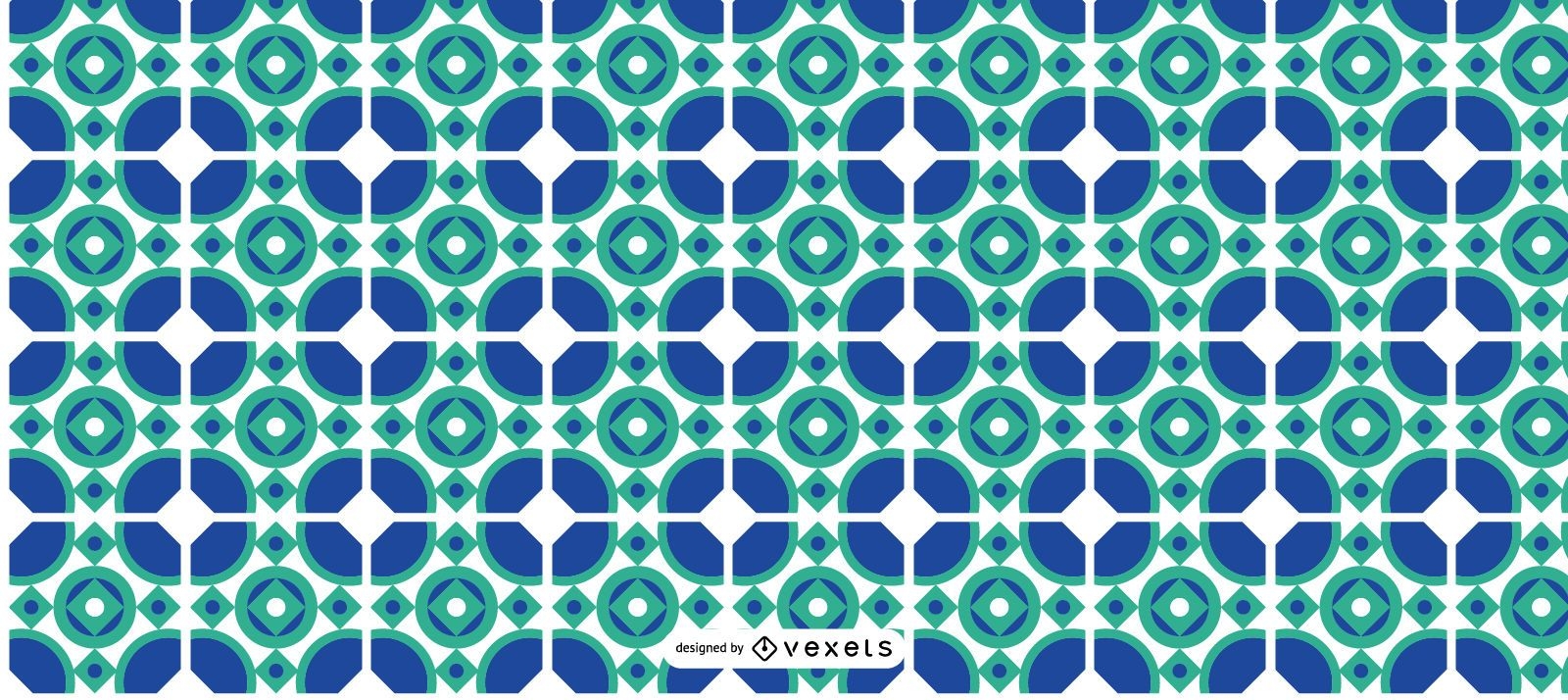Blue Ramadan Kareem Pattern
