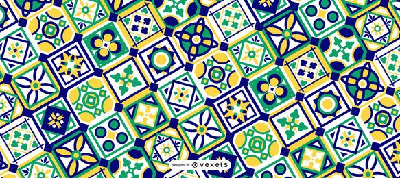 Design de padrão de Ramadã Verde