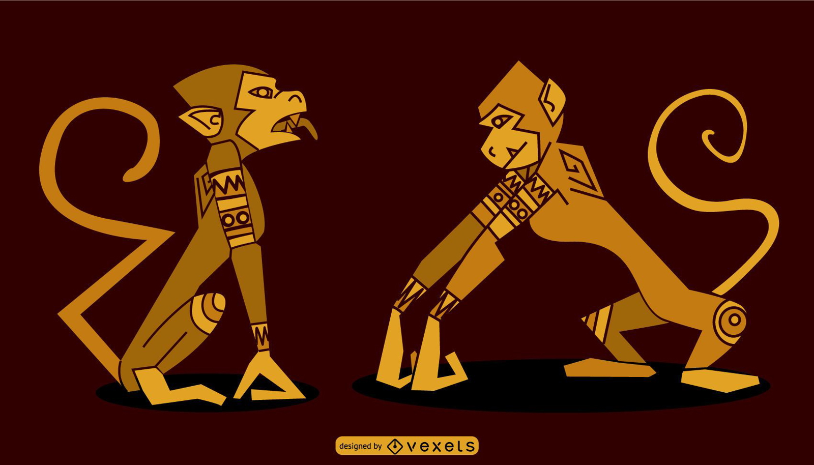 Design de macaco egípcio