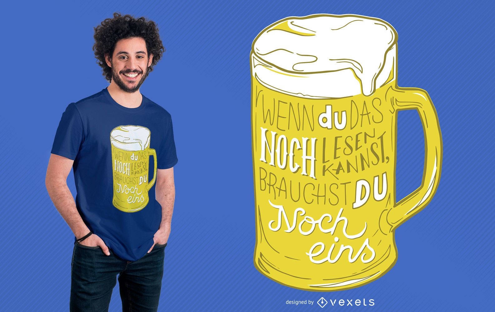 Design de camiseta alemã Outra Cerveja