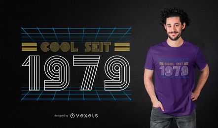 Diseño de camiseta retro fresco alemán