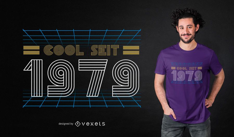 Design de t-shirt Retro legal alemão Design de t-shirt Retro legal alemão