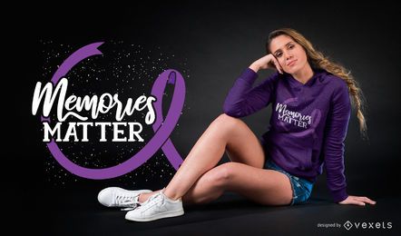 Memórias importam design de camisetas