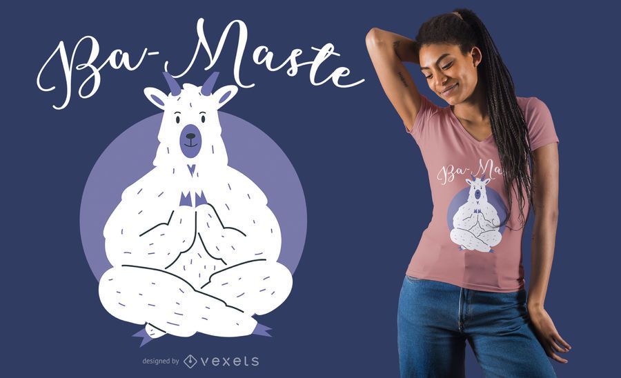 Yoga Llama T-shirt Design Yoga Llama T-shirt Design