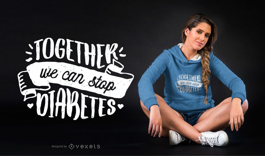 Stop Diabetes camiseta de diseño Stop Diabetes camiseta de diseño
