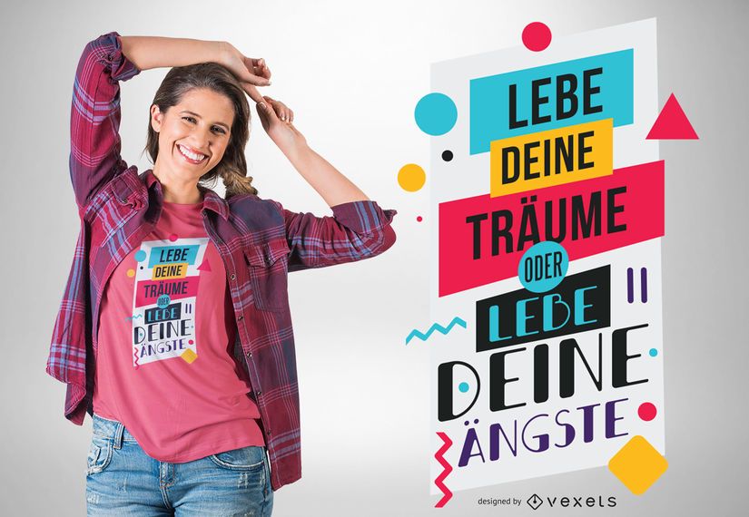 Viva seus sonhos design de t-shirt Viva seus sonhos design de t-shirt