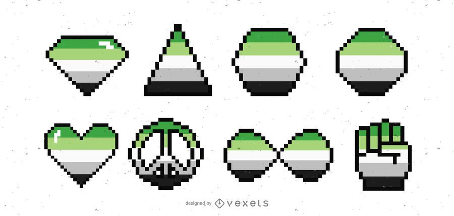 Pixalated Formen Abbildung Pixalated Formen Abbildung