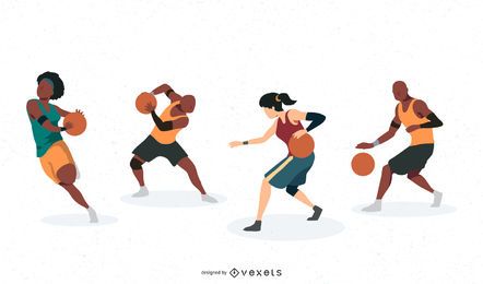 Basketballspieler Charaktere