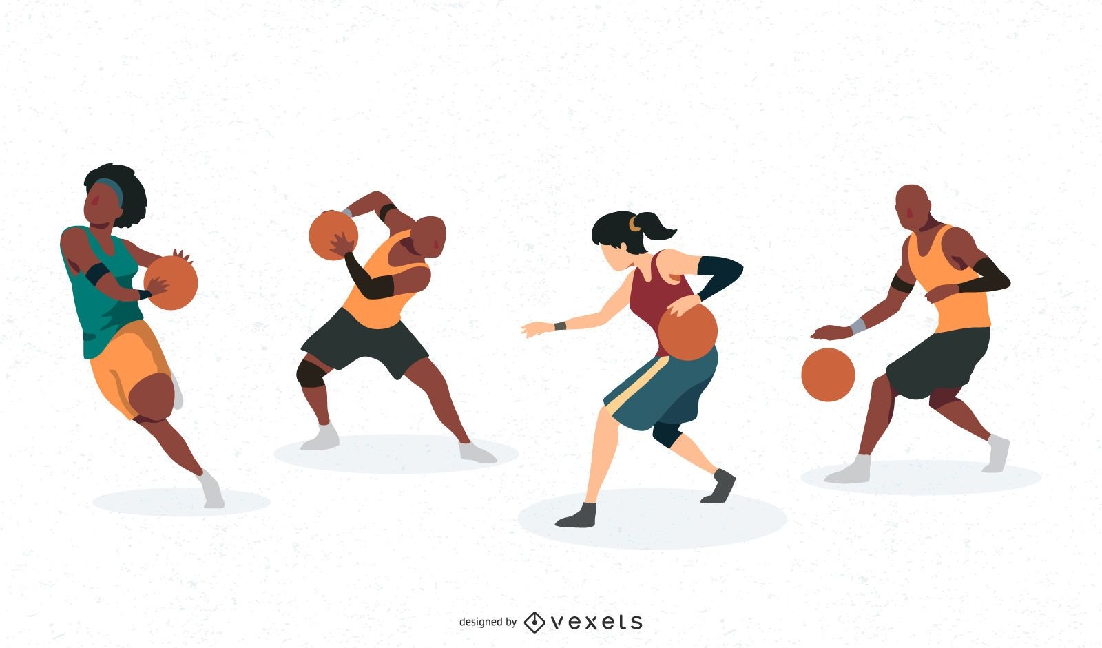 Basketballspieler Charaktere