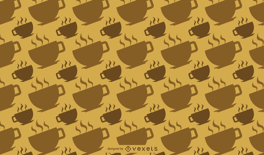 Heißes Kaffeetasse-Muster Heißes Kaffeetasse-Muster