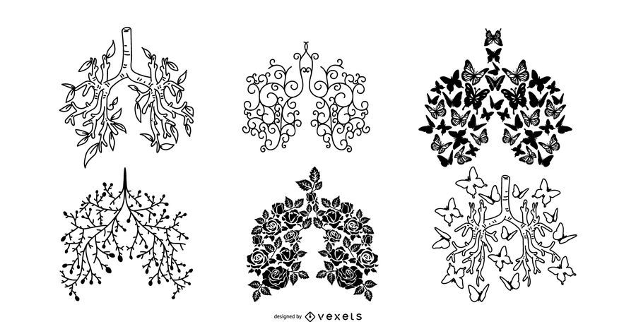 Cystic Fibrosis Silhouette Design Set Cystic Fibrosis Silhouette Design Set