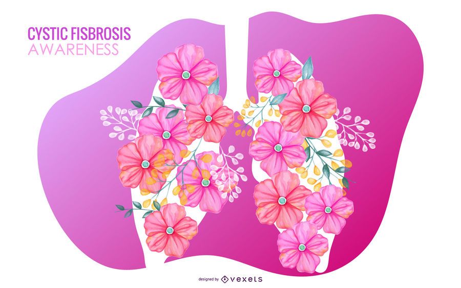 Cystic Fibrosis Awareness Vector Design Cystic Fibrosis Awareness Vector Design