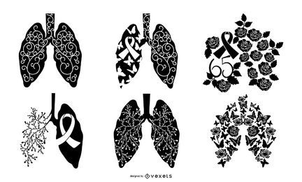 Cystic Fibrosis Awareness Silhouette Sammlung