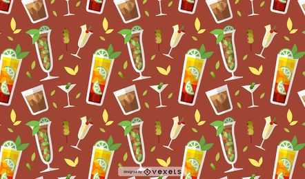 Diseño de patrones sin fisuras de bebidas Diseño de patrones sin fisuras de bebidas