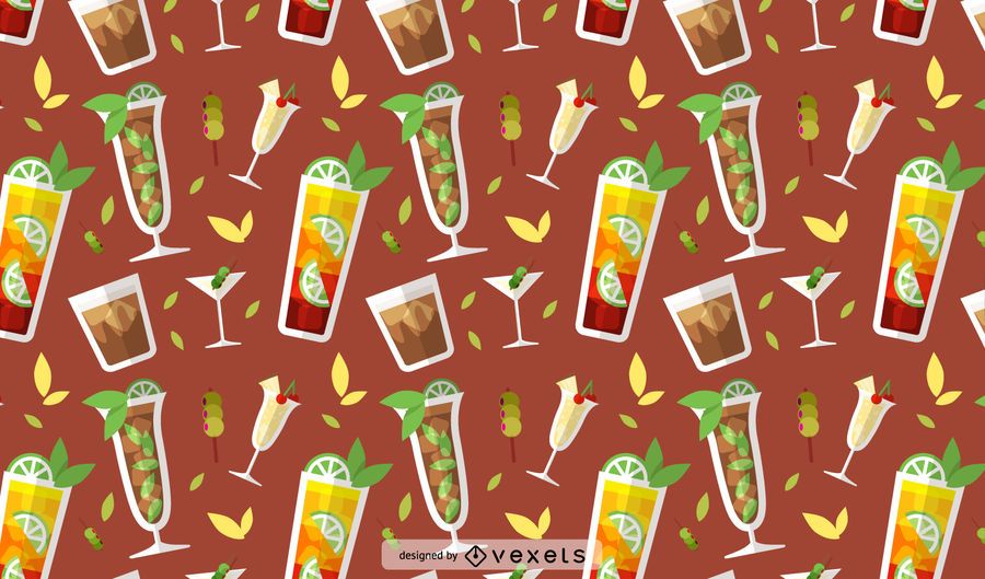 Diseño de patrones sin fisuras de bebidas Diseño de patrones sin fisuras de bebidas