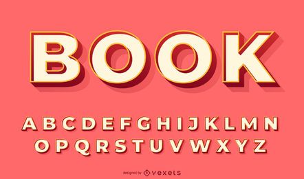 3D red alphabet vector set 3D red alphabet vector set