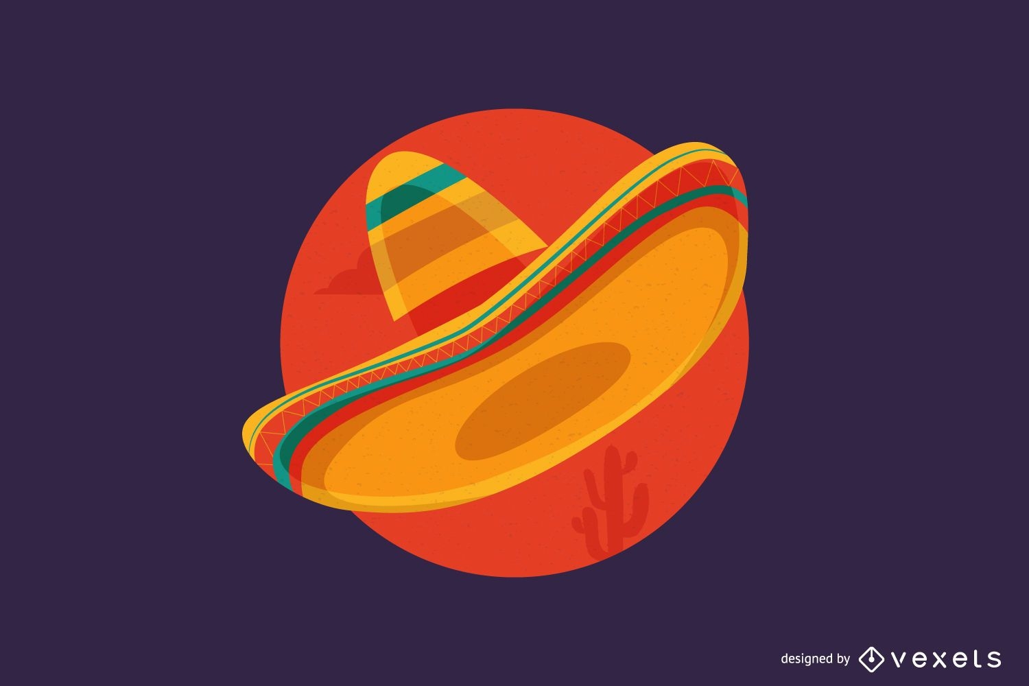 Mexikanischer Sombrero-Cartoon