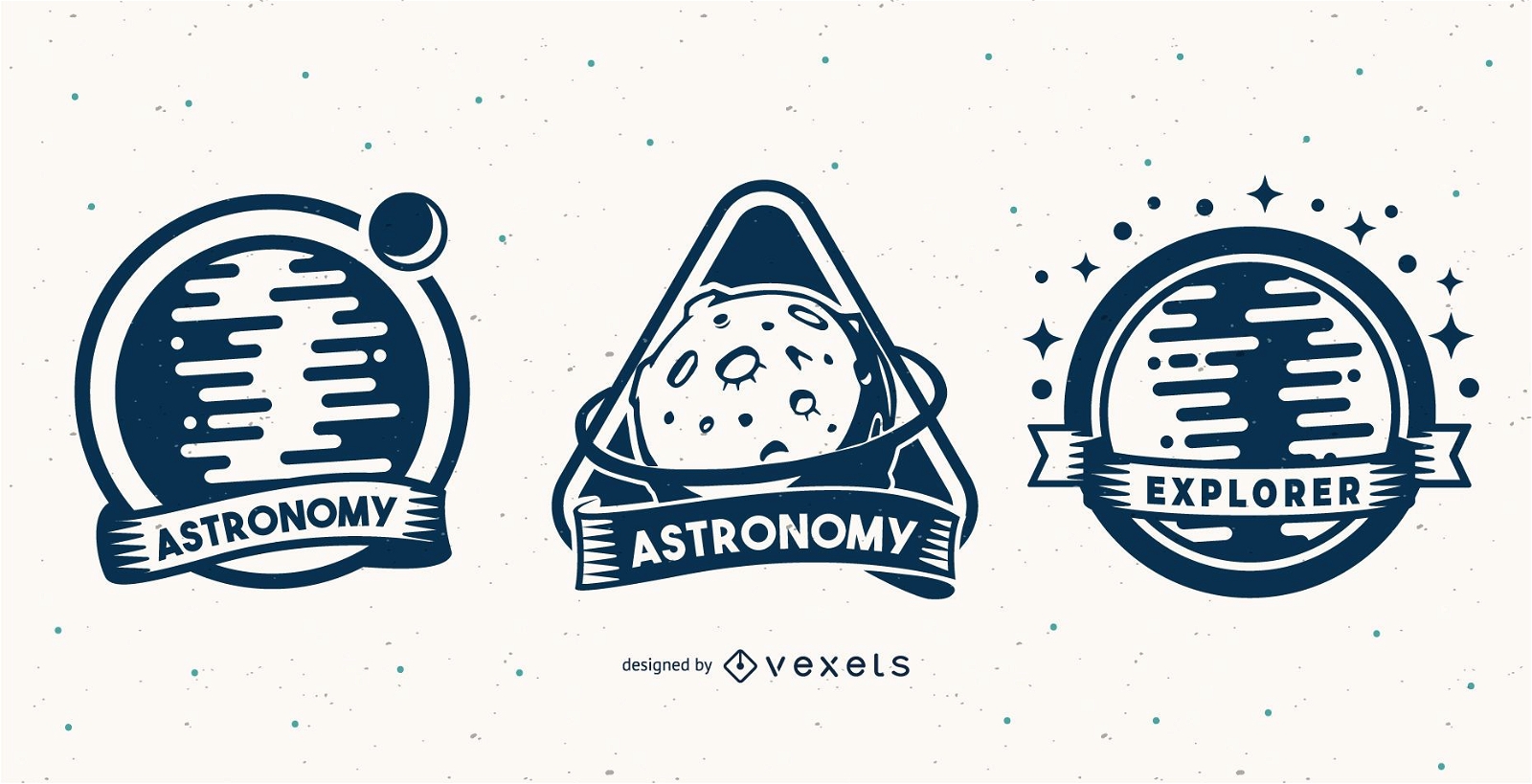 Astronomy badge set