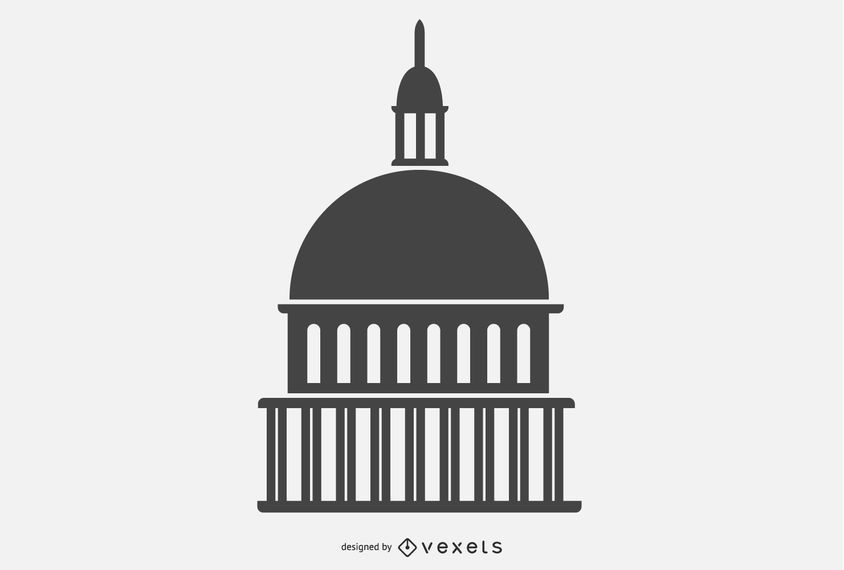 Building Dome Silhouette Vector Building Dome Silhouette Vector