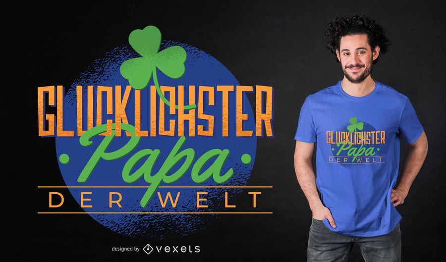 Lucky Papa T-shirt Design Lucky Papa T-shirt Design