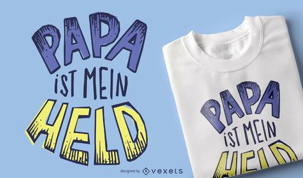 Papa Ist Mein Held TShirt Design Vektor Download
