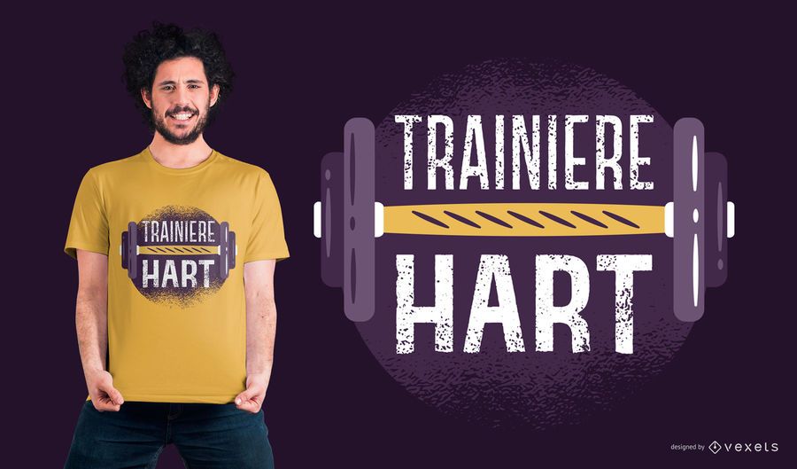 German Train Hard T-shirt Design German Train Hard T-shirt Design