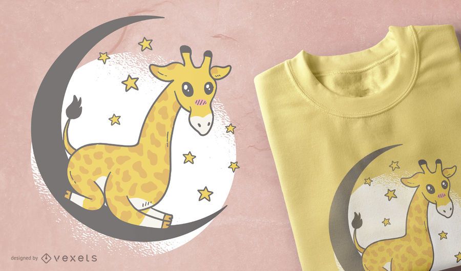 Cute Giraffe T-Shirt Design Cute Giraffe T-Shirt Design