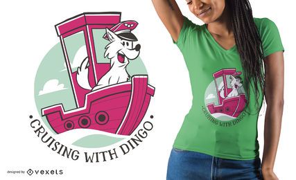 Diseño de camiseta de capitán de perro Diseño de camiseta de capitán de perro