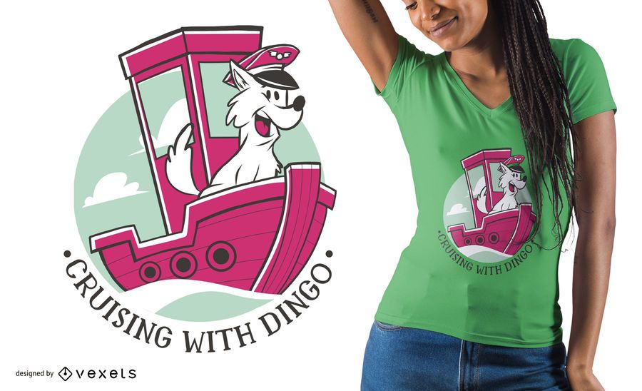 Dog Captain T-shirt Design Dog Captain T-shirt Design