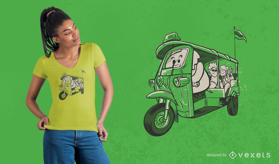 Elephant Taxi T-shirt Design Elephant Taxi T-shirt Design